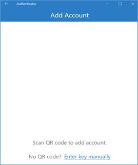 add account screen