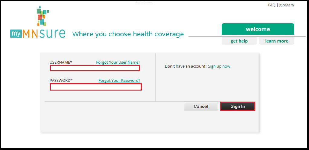 MNsure Log In